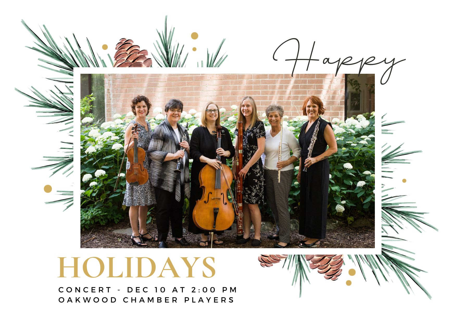 Oakwood Chamber Players Holiday Concert 2023