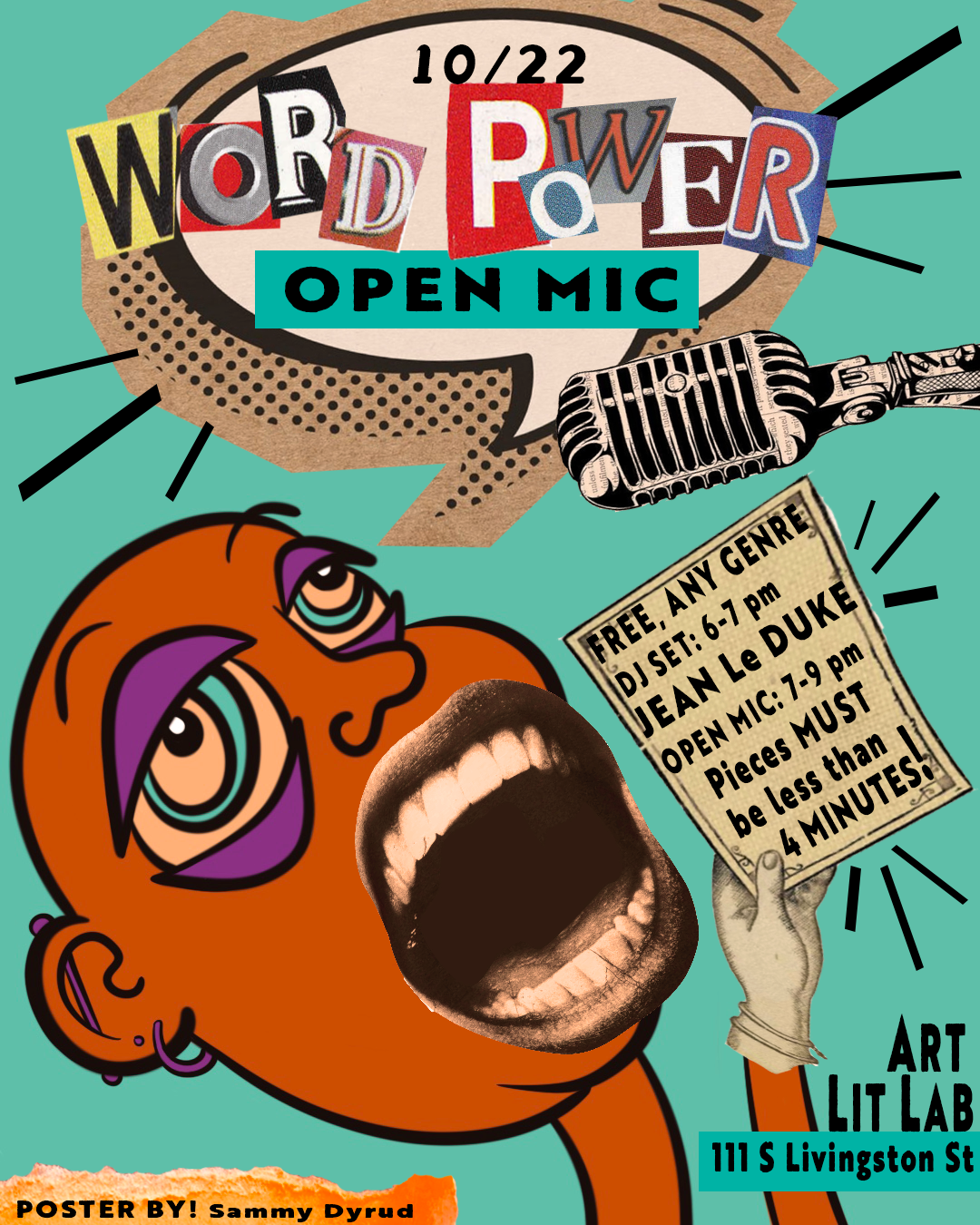 JVN Project Word Power Open Mic poster