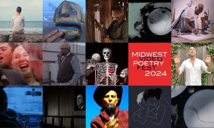 Stills from 2024 Midwest Video Poetry Fest Night 2