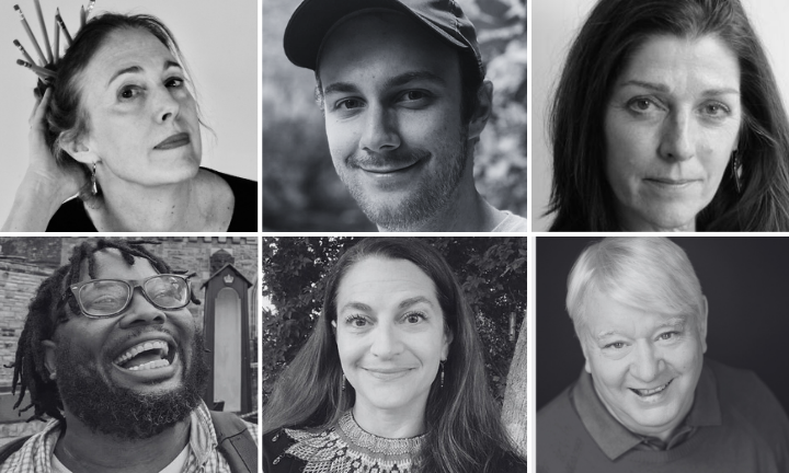 Author photos, including Katrin Talbot, Isaiah Janisch, Sara Parrell, Charles Edward Payne, Cristina Norcross, and Joseph Lutz