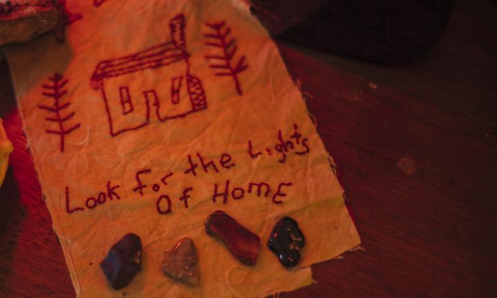 Look for the Lights of Home by Lesley Anne Numbers (cross stitch)